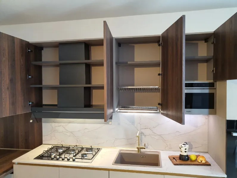 Cucina con penisola Arredo3 K4 kali SCONTATA 44%