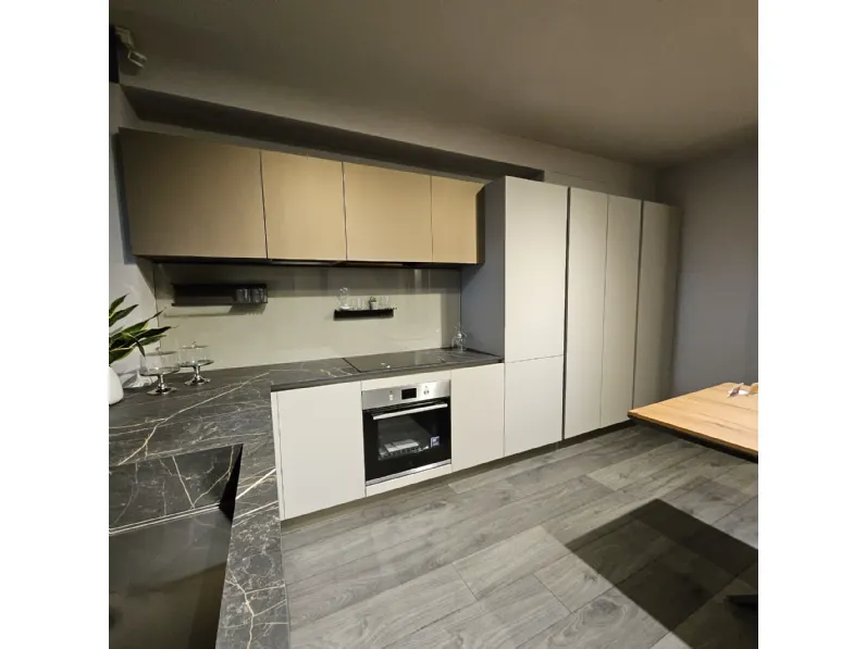 Cucina grigia moderna ad angolo Kalì Arredo3 a soli 9900 Euro