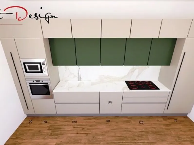 Cucina design lineare Kali Arredo3 a prezzo ribassato