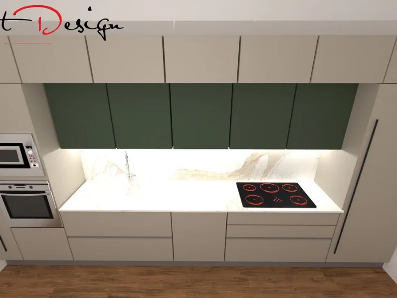 Cucina design lineare Kali Arredo3 a prezzo ribassato