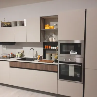 Cucina Kaly con gola moderna altri colori Arredo3 lineare scontata 42%