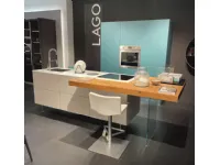 Cucina moderna ad isola 36e8 Lago, azzurra, per arredare al meglio la tua casa a soli 14000.