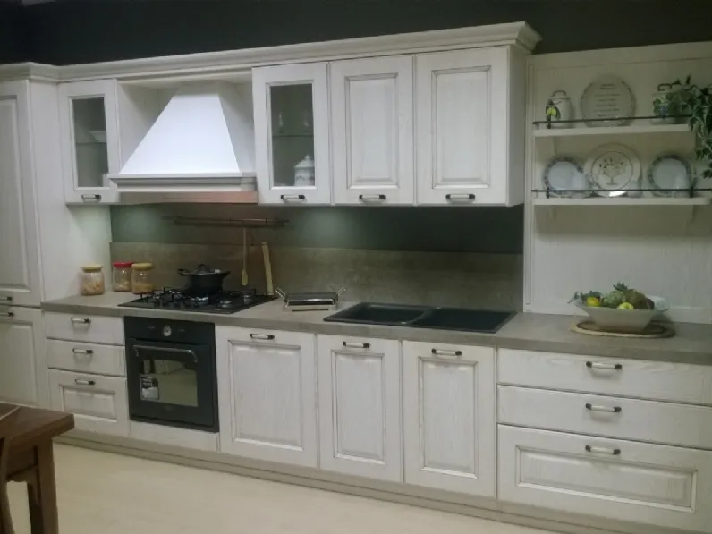 Cucina bianca country lineare Gicinque Laguna a soli 4300