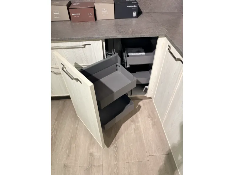 Cucina larice moderna ad angolo Arredo3 Aria e cloe a soli 4500 Euro