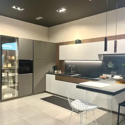 Cucina moderna ad angolo Libra Scavolini a prezzo scontato