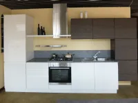 Cucina bianca moderna lineare Arcobaleno Ar-due in offerta