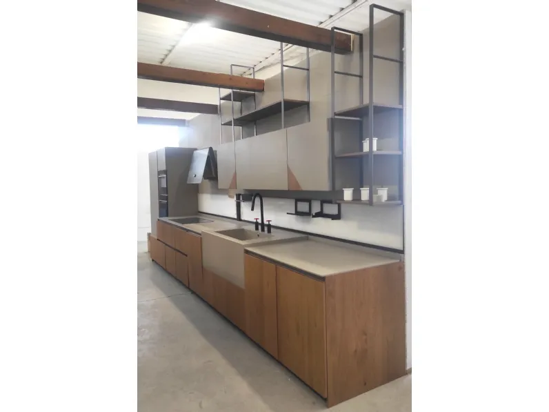 CUCINA lineare Arrex Wood  SCONTATA 68%