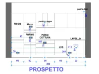 Cucina grigia design lineare Artigianale                    clio a soli 3560 Euro