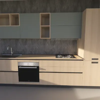 CUCINA lineare Artigianale Cucina cloe composizione c SCONTATA 40%