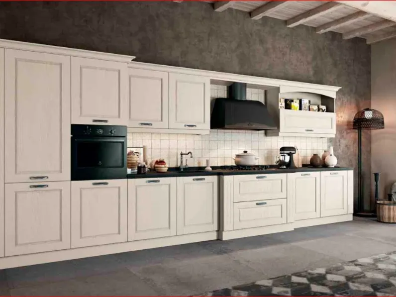 Cucina Asolo 4 classica magnolia Arredo3 lineare scontata 40%