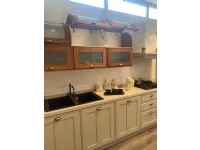 Cucina lineare in legno tortora Favilla a prezzo scontato