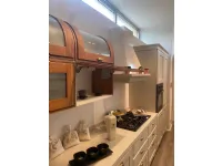 Cucina lineare in legno tortora Favilla a prezzo scontato