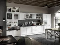 Cucina Spagnol cucine country lineare bianca in laccato opaco Tabia 6