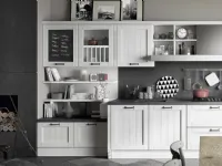 Cucina Spagnol cucine country lineare bianca in laccato opaco Tabia 6
