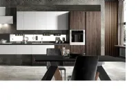 Cucina lineare Cucina bianca moderna lineare bianca e noce dark nuovi mondi cucine Nuovi mondi cucine con uno sconto vantaggioso