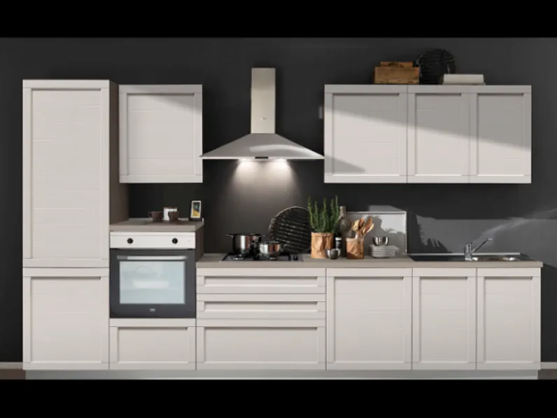 Cucina country lineare Cucina elisa 360 cm Artigianale a prezzo ribassato