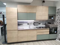 Cucina moderna lineare Cucina new kelly 330 grigio e salvia Artigianale a prezzo scontato
