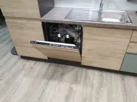 Cucina moderna lineare Cucina new kelly 330 grigio e salvia Artigianale a prezzo scontato