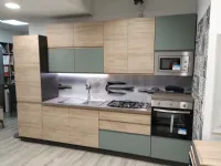 Cucina moderna lineare Cucina new kelly 330 grigio e salvia Artigianale a prezzo scontato