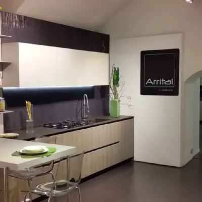 Cucina lineare design Arrital ak_project Arrital a prezzo ribassato