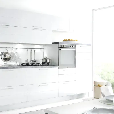 Cucina design lineare Vanessa Artigianale a prezzo ribassato