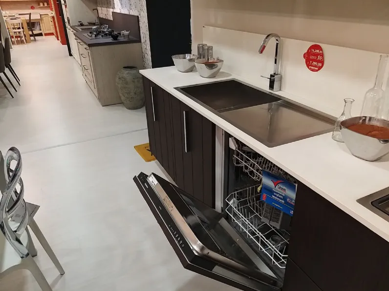 Cucina lineare design Doge Maistri cucine a prezzo scontato