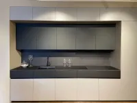 Cucina grigio design lineare Fenix e laminato Artigianale a soli 19920