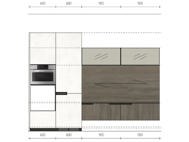 Scopri la cucina Mia di Scavolini a prezzo scontato! Design lineare.