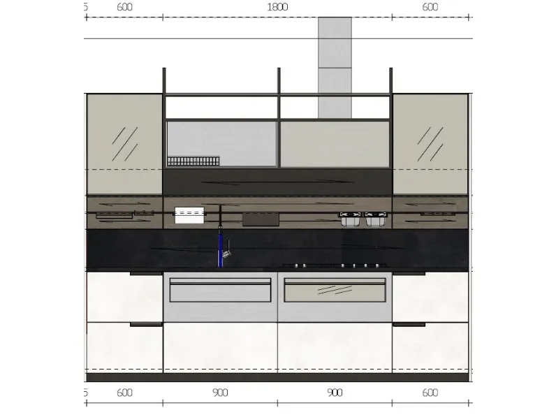 Scopri la cucina Mia di Scavolini a prezzo scontato! Design lineare.