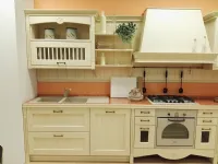 Cucina  lineare Dibiesse  shabby contemporanea avorio offerta Outleta prezzo ribassato