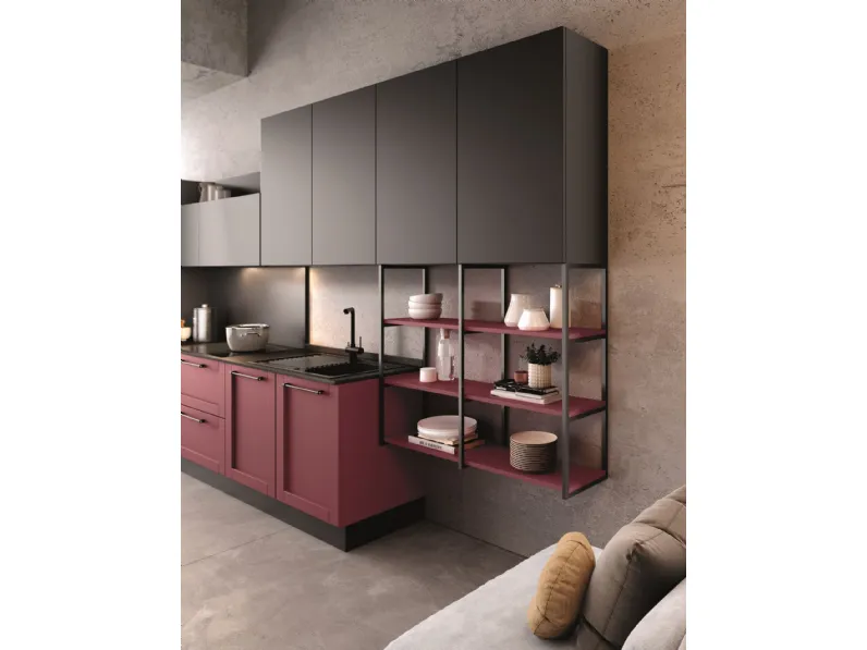 Cucina grigio country lineare Essebi Jazz a soli 16799