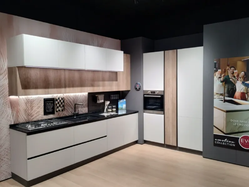 Cucina a PREZZI OUTLET in melaminico Evo cucine -50%