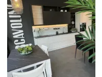 Cucina bianca moderna lineare Carattere Scavolini a soli 12000 Euro
