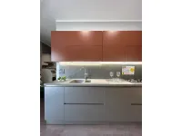 Cucina Cucina lumina  design grigia Scavolini lineare scontata 60%