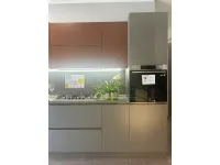 Cucina Cucina lumina  design grigia Scavolini lineare scontata 60%