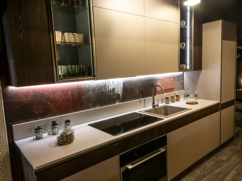 Cucina a PREZZI OUTLET in laccata opaco Moretti compact -59%