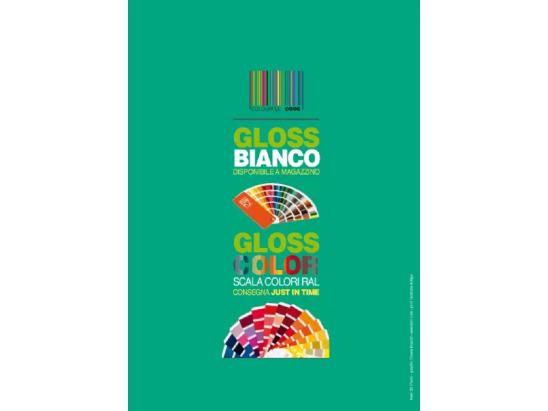 Cucina lineare in laccata lucido a prezzo ribassato 37%