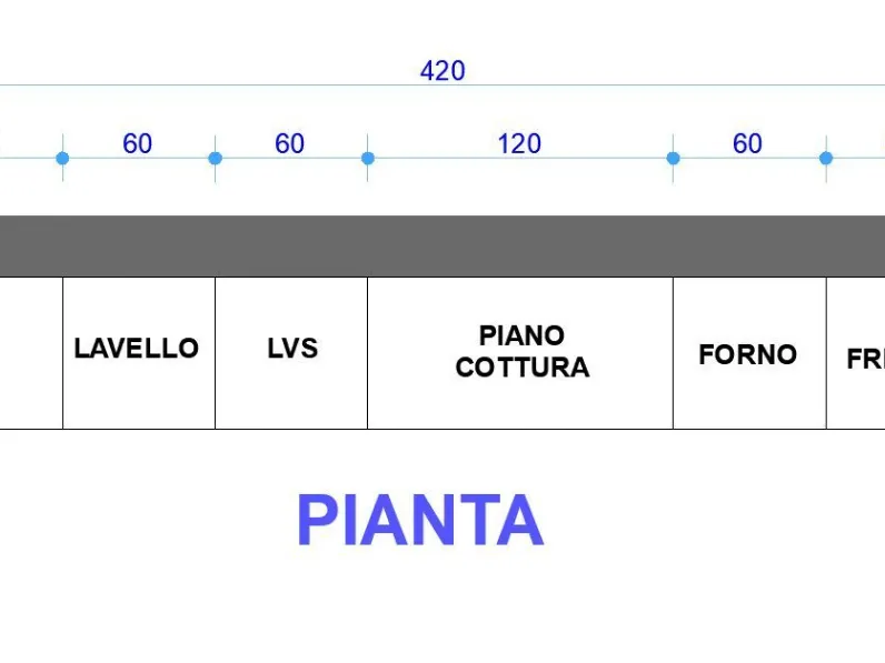 Cucina lineare in laccato opaco bianca Line  a prezzo ribassato