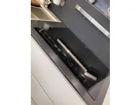 Cucina lineare in laccato opaco grigio Silkkj a prezzo scontato