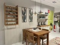 Cucina lineare in laccato opaco tortora Favilla a prezzo ribassato