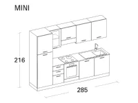 Scopri la cucina moderna lineare Arrex Composizione 285 in altri colori a soli 3190!