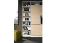 Cucina Essebi moderna lineare bianca in laminato materico Zenit 1