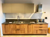 Cucina lineare in laminato materico a prezzo scontato 30%