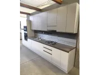 Cucina lineare in laminato materico a prezzo scontato 52%
