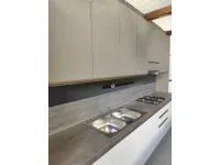 Cucina lineare in laminato materico a prezzo scontato 52%