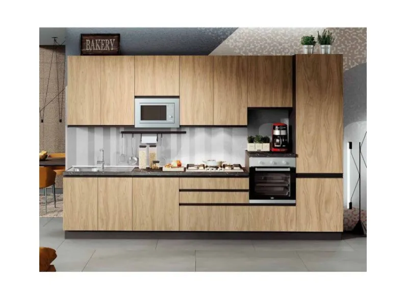 Cucina moderna lineare Artigianale Cucina in promozione a roma era 04-cucine a roma a prezzo ribassato