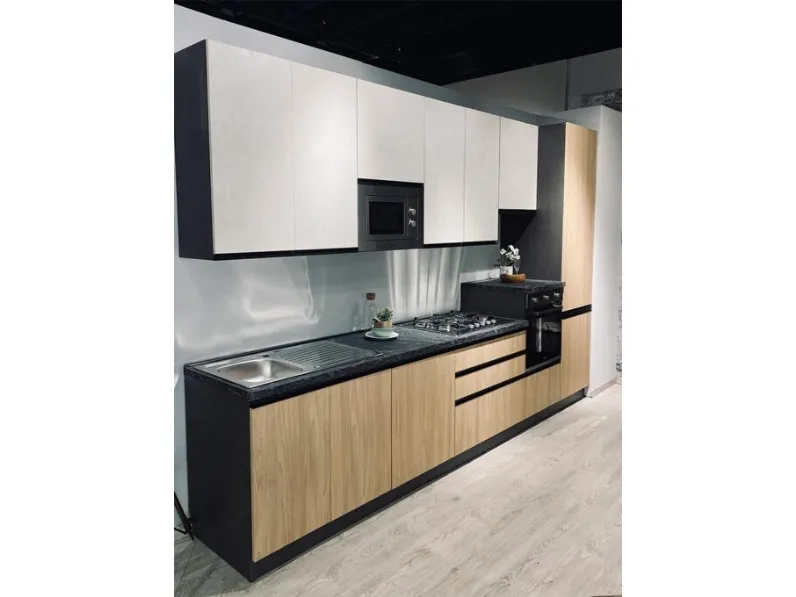 Cucina moderna lineare Artigianale Cucina in promozione a roma era 04-cucine a roma a prezzo ribassato