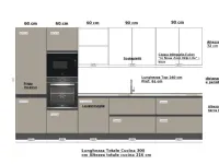 Cucina moderna lineare Easy Ar-due a prezzo scontato