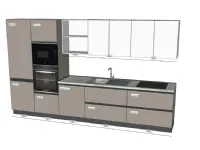 Cucina moderna lineare Easy Ar-due a prezzo scontato