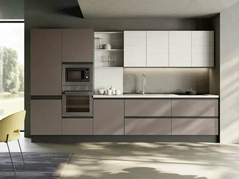 Cucina moderna lineare Easy Ar-due a prezzo scontato